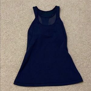 Navy blue lululemon tank top